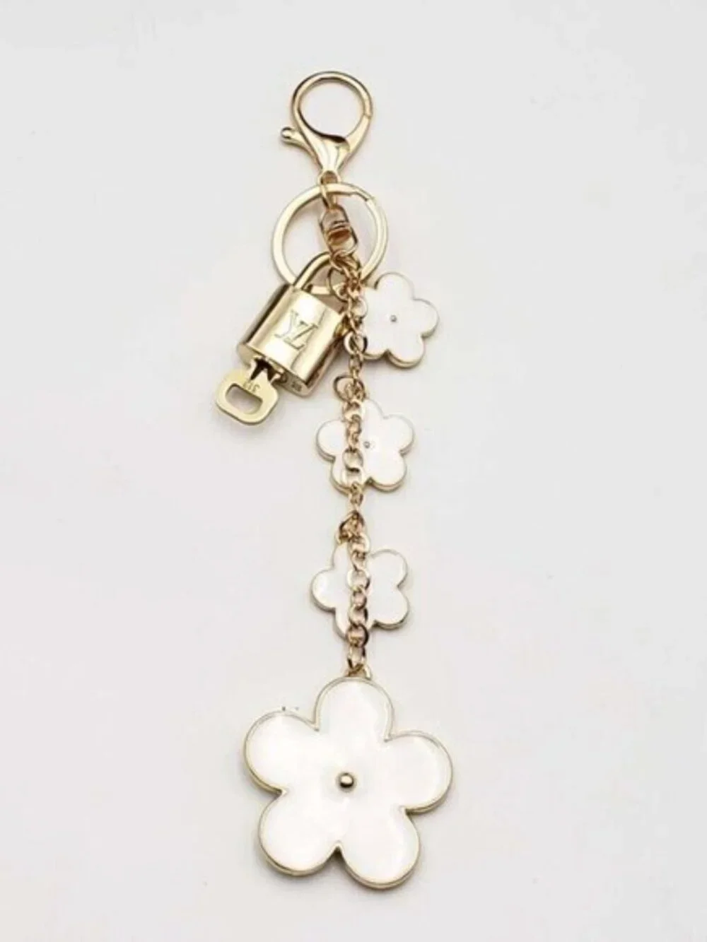 Authentic LV Gold Padlock 🔒 Unbranded Flower charm for Louis Vuitton Bags